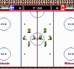 Ice Hockey (USA) In game screenshot